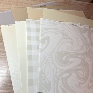 BazzillScrapbook paper ( beige, grey)
